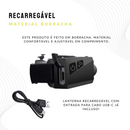 Lanterna de Cabeça recarregável IMPERMEÁVEL - Florali| Compre 1 Leve 2