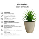 Vaso para plantas com design escovado- Florali