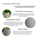 Vaso para plantas com design escovado- Florali